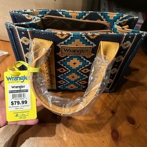 Wrangler purse. great Christmas gift. tribal colors leather straps New with tags